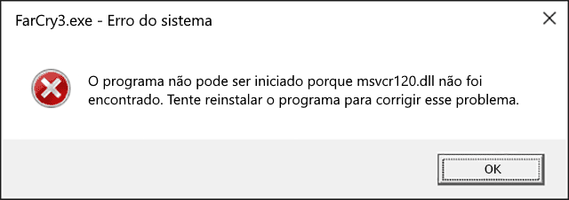 msvcr120.dll erro