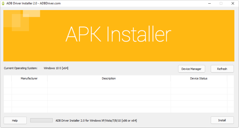 ADB Driver Installer captura de tela 1 baixesoft