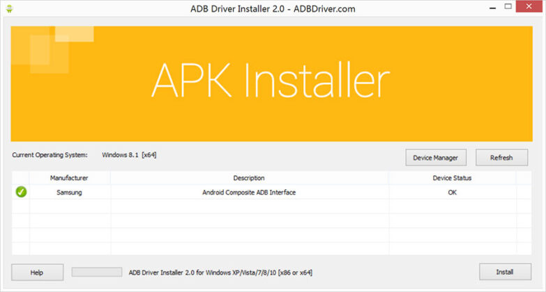 ADB Driver Installer captura de tela 2 baixesoft