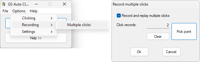 GS Auto Clicker multiple clicks