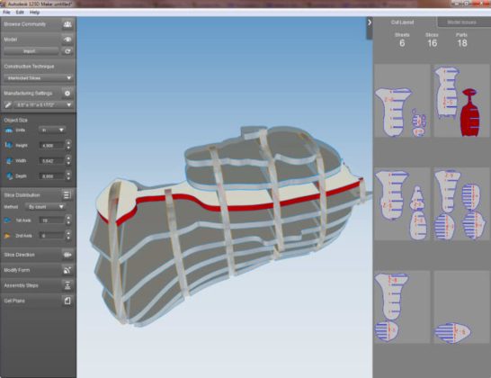 Autodesk 123D Make captura de tela 2