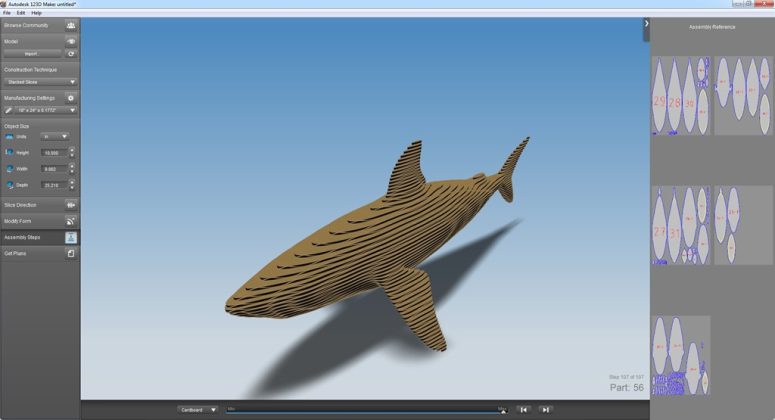 Autodesk 123D Make captura de tela 3