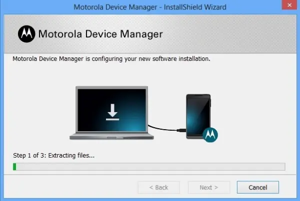 Motorola Device Manager captura de tela 1
