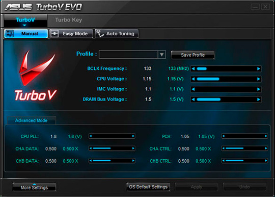 captura de tela do ASUS TurboV EVO