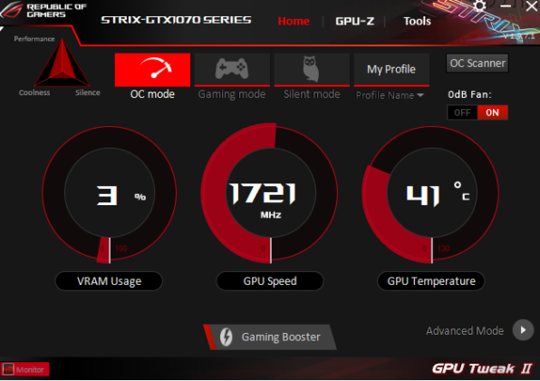 ASUS GPU Tweak II captura de tela 3