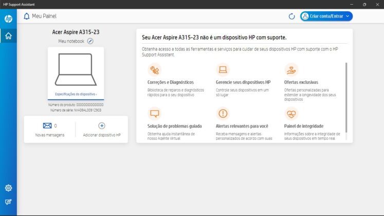 HP Support Assistant captura de tela 3 baixesoft