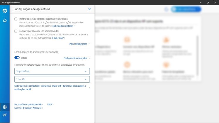 HP Support Assistant captura de tela 4 baixesoft