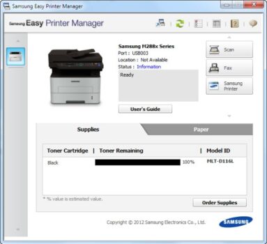 Samsung Easy Printer Manager captura de tela 1 baixesoft