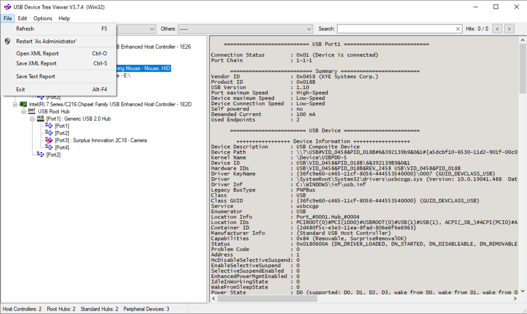 USB Device Tree Viewer para Windows Download