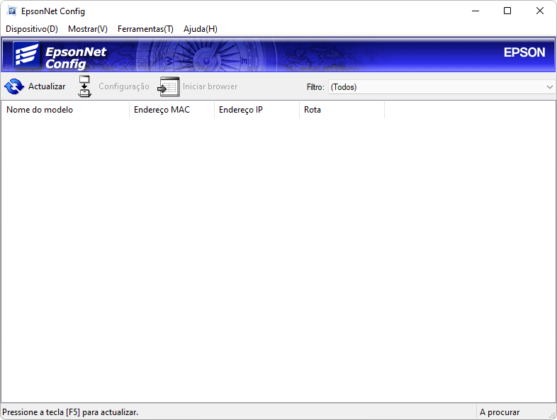EpsonNet Config Utility captura de tela 1 baixesoft