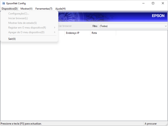 EpsonNet Config Utility captura de tela 3 baixesoft