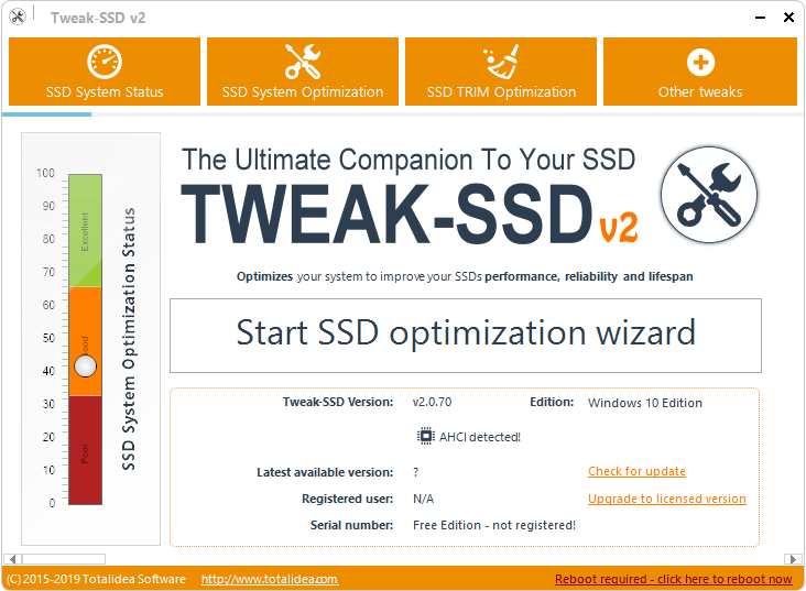 Tweak SSD demonstracao