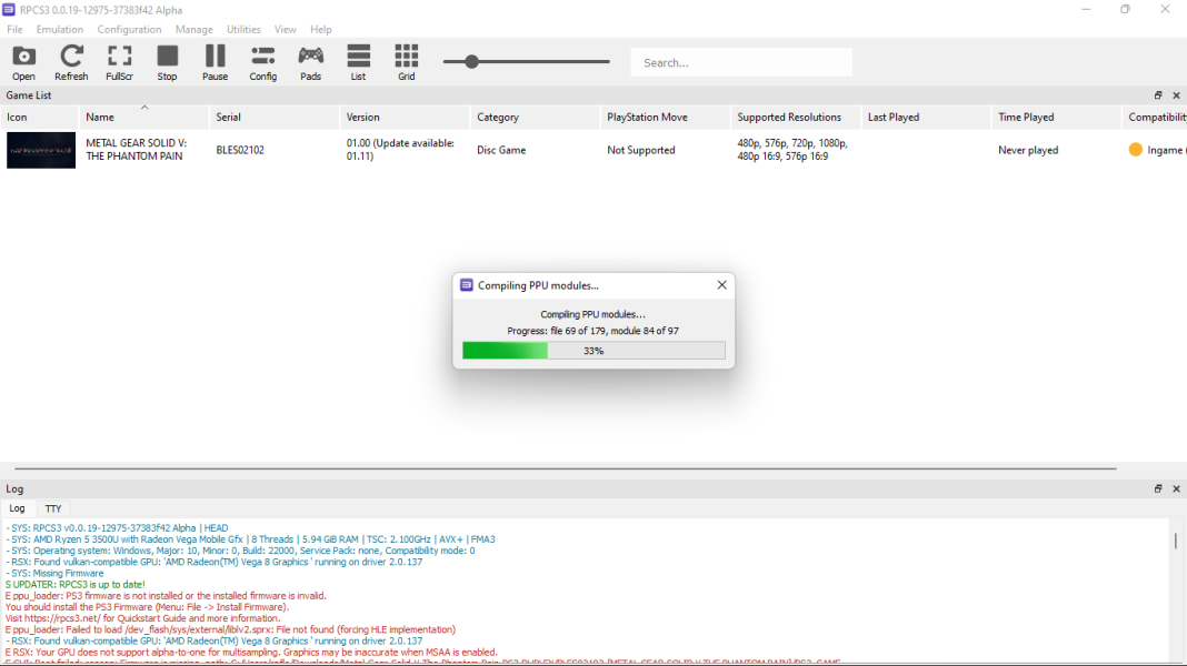 RPCS3 - Emulador de PlayStation 3 para Windows Download