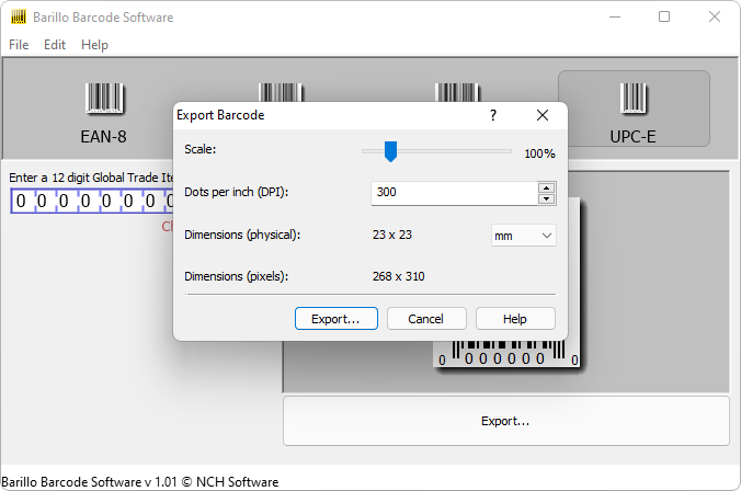 Barillo Barcode Software captura de tela 5
