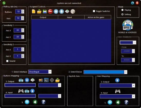 WoJ Keyboard and Mouse Emulator screenshot baixesoft