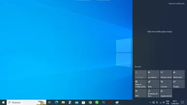 Captura de tela demonstrativa do Windows 10 mostrando a 