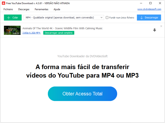 Free YouTube Download captura de tela 2 baixesoft