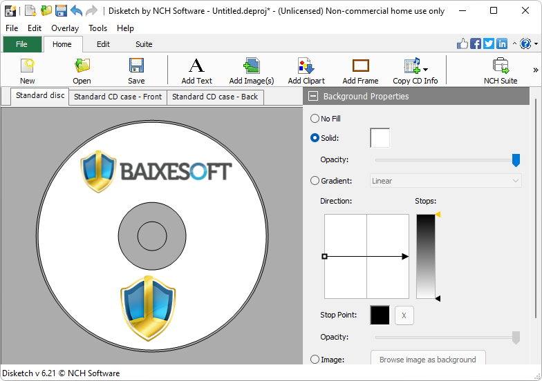 Disketch Disc Label Software captura de tela 1