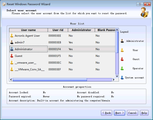 Lazesoft Recover My Password captura de tela 1