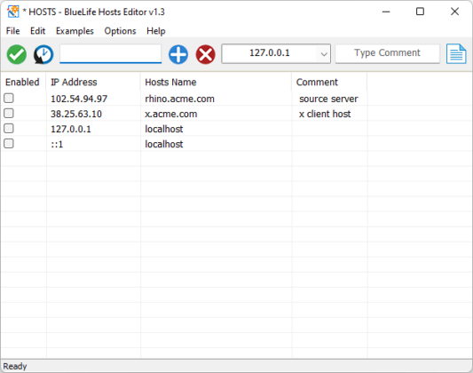 BlueLife Hosts Editor captura de tela 1 baixesoft