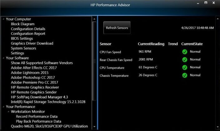 HP Performance Advisor captura de tela 3 baixesoft