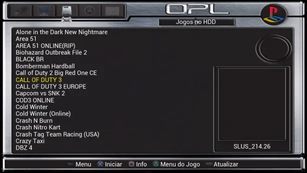 Open PS2 Loader captura de tela 1