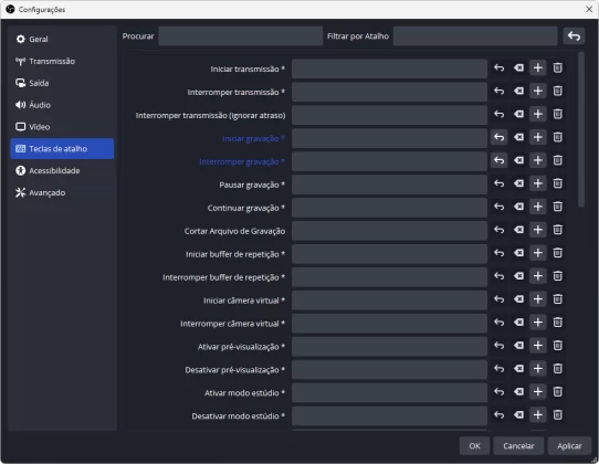 Configuracoes OBS Studio captura de tela C