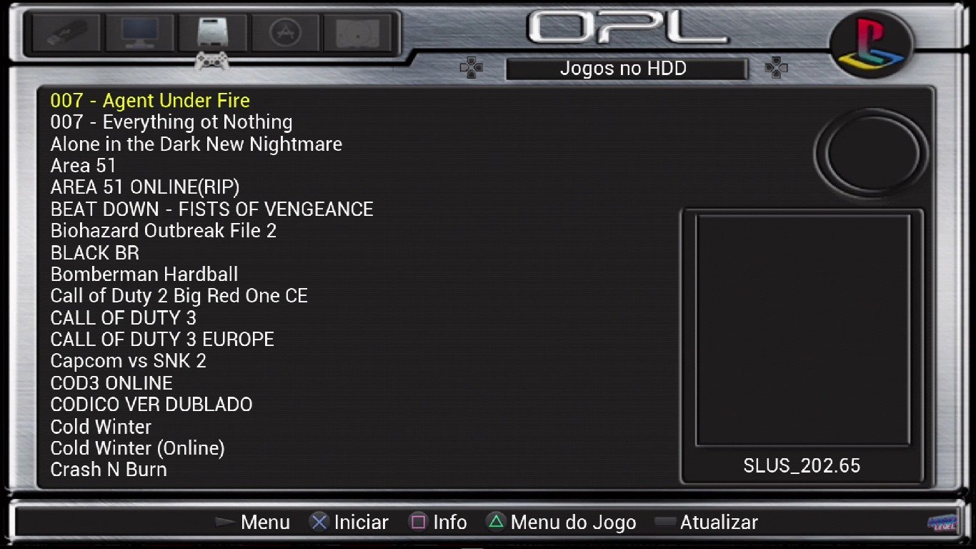 Open PS2 Loader captura de tela 2