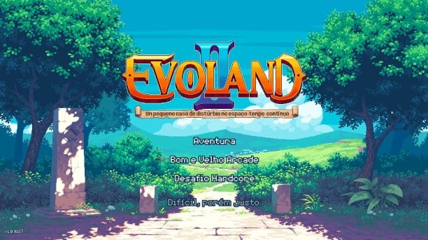 Captura de tela do evoland 2