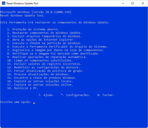 Reset Windows Update captura de tela 3 baixesoft