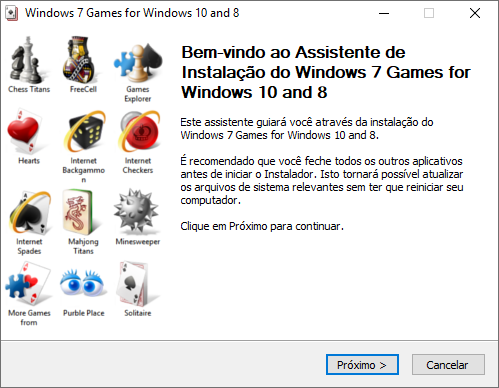 Jogos Clássicos do Windows 7 Download