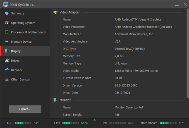 IObit SysInfo captura de tela 4 baixesoft