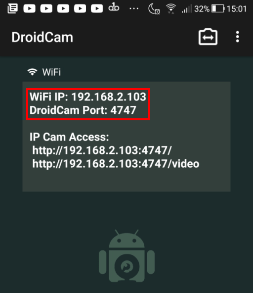 screenshot droidcam 1