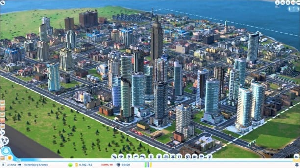 Captura de tela do SimCity 2013