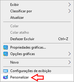 Menu de contexto personalizar