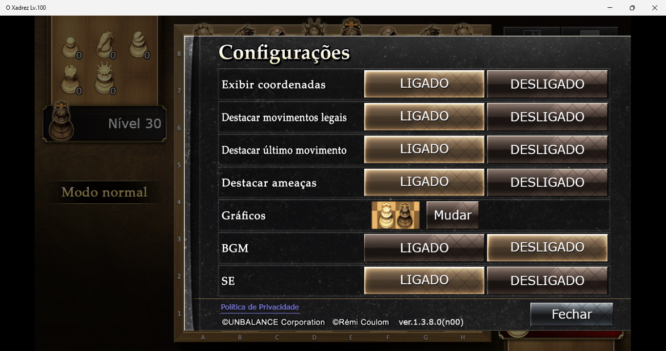 Jogue Xadrez no Windows 10 com o Xadrez Lv.100