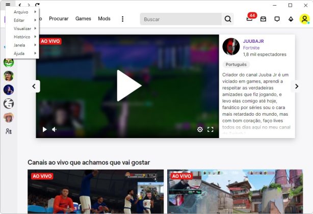 Twitch Desktop App captura de tela 3 baixesoft