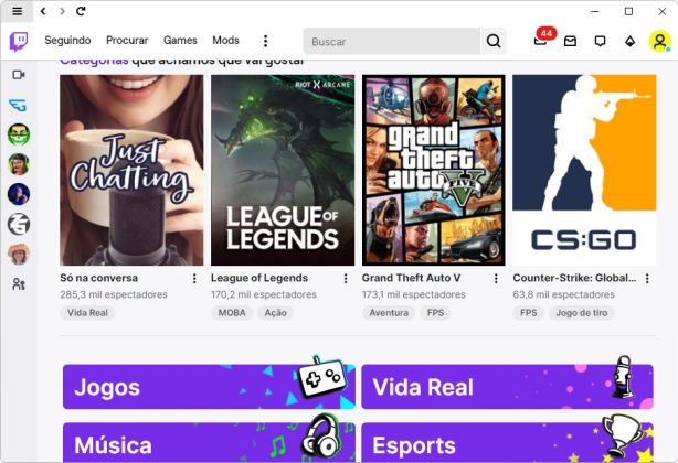 Twitch Desktop App captura de tela 5 baixesoft