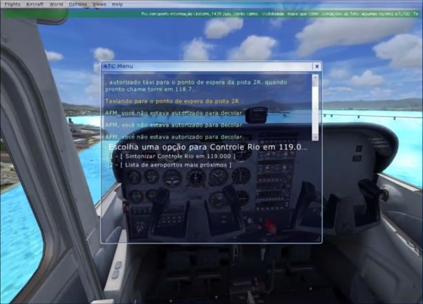 Flight Simulator X traduzido captura de tela