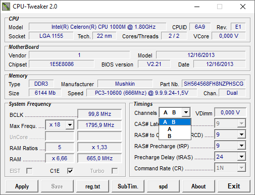 CPU Tweaker captura de tela 4