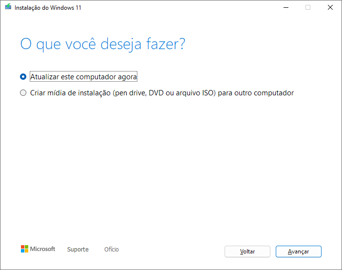 Instalacao do Windows 11