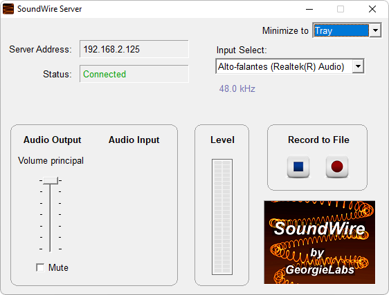 SoundWire Server captura de tela 2