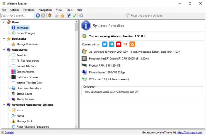 for iphone download Winaero Tweaker 1.55 free