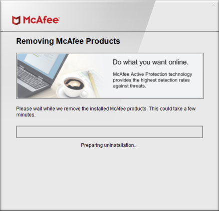 McAfee Removal Tool MCPR captura de tela 4 baixesoft