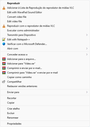 Menu de contexto do Windows 10 para Windows 11 captura de tela 2 baixesoft