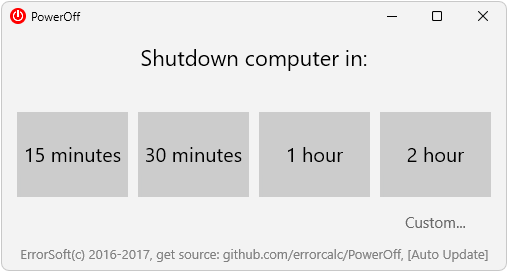 PowerOff demonstracao