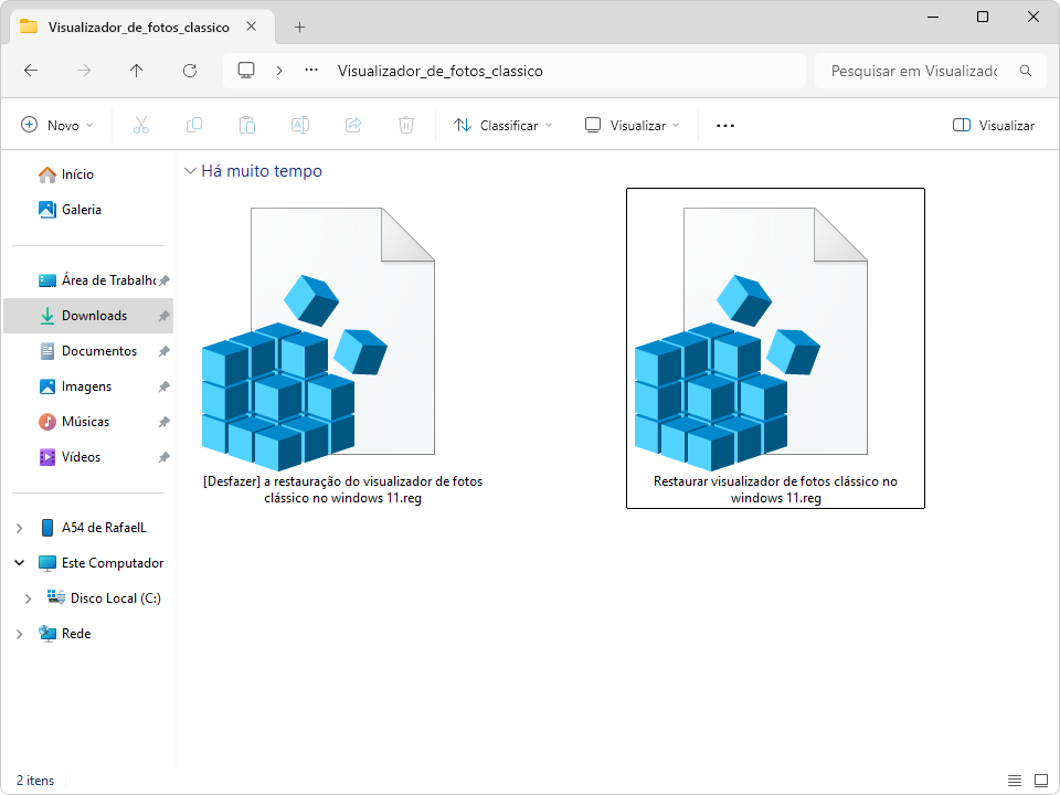 Visualizador de fotos classico do windows 11 conteudo
