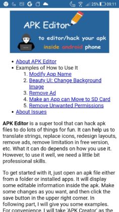 APK Editor captura de tela 6 baixesoft