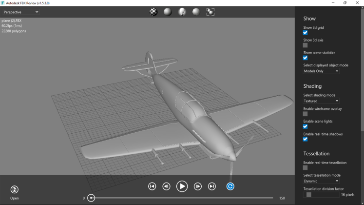 Autodesk FBX Review captura de tela 4 baixesoft