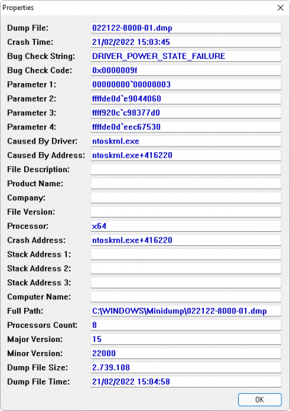BlueScreenView para Windows Download - Baixesoft